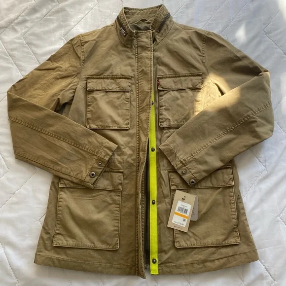 Levi’s women Olive Green Jacket Small - Picture 2 of 10